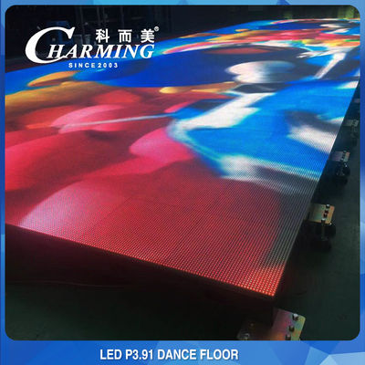 귀납적인 P3.91은 화면 바닥 댄스 플로어 RGB HD IP65 높은 내구성에게 두 번 CE를 보내게 했습니다