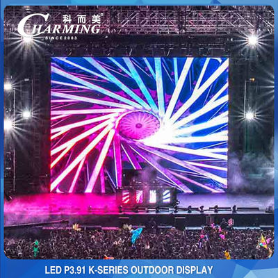 야외 무대 LED 벽 P3.91 임대 LED 디스플레이 4K 높은 밝기
