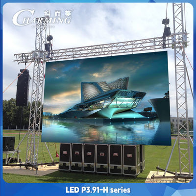 200W LED 비디오 벽 디스플레이 야외 P3.91 음악 파티 이벤트 초고량 가벼운 무게