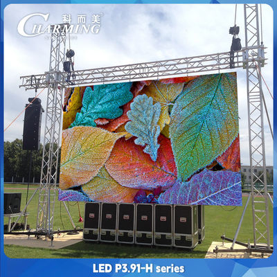 500x500mm 대형 임대 LED 디스플레이 스크린 야외 P3.91 방수 LED 비디오 벽