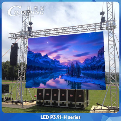 P3.91 H 시리즈 야외 LED 비디오 벽 화면 3840Hz 1/16 스캔