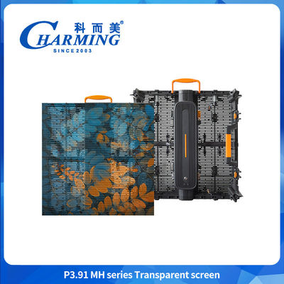 500*500mm P3.91 LED 투명 화면 쇼핑몰 광고 화면 LED 벽 화면