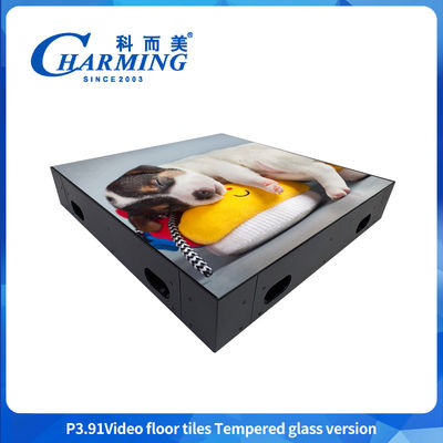 500x500MM GOB P3.91 LED 실내 댄스 플로어 IP65 방수 LED 디스플레이 HD 비디오 이벤트