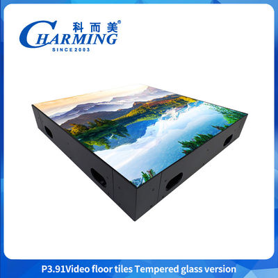 500x500MM GOB P3.91 LED 실내 댄스 플로어 IP65 방수 LED 디스플레이 HD 섹시 비디오 이벤트