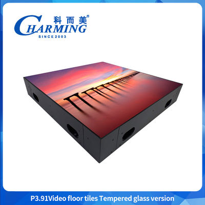 방수 풀 컬러 RGB 인터랙티브 프로그래밍 가능한 P3.91 DJ 부스 바 스테이지 댄스 플로어 IP65 LED 디스플레이 스크린