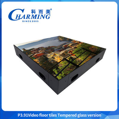 500X500Mm 실내 P3.9 인터랙티브 무대 댄스 플로어 LED 비디오 벽 디스플레이 비디오 타일 스크린 바 이벤트 트레이드쇼
