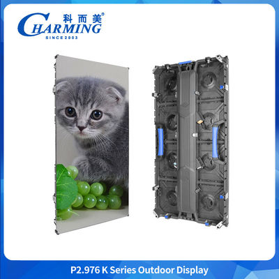 야외 LED 비디오 벽 디스플레이 P2.98 IP65 광고 화면 솔루션에 대한 7680Hz 갱신 속도