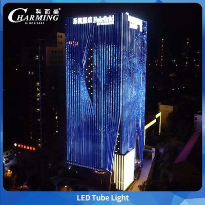 IP65 방수 RGB LED 튜브 라이트 SPI 제어 SMD5050 건물용