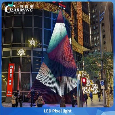 SMD3535 50C LED 픽셀 라이트 IP66 방수 SPI 제어 외관 벽 무대 공원 조명
