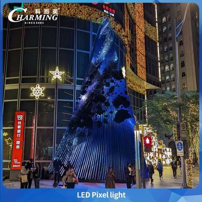 RGB IP65 야외 방수 크리스마스 트리 LED 픽셀 라이트 SMD3535 정면 조명