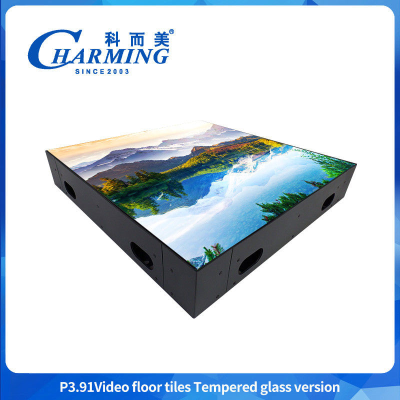 500x500MM GOB P3.91 LED 실내 댄스 플로어 IP65 방수 LED 디스플레이 HD 섹시 비디오 이벤트