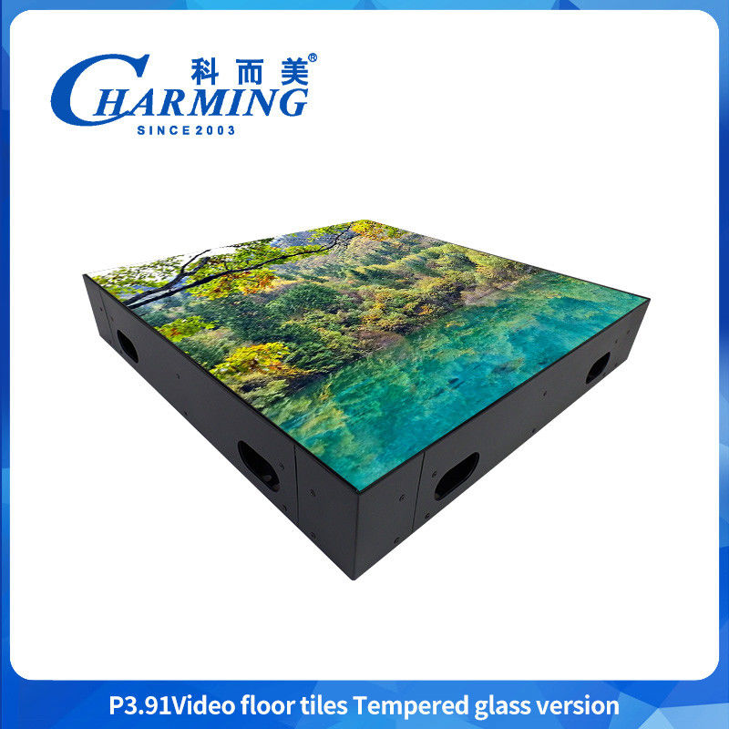 500X500Mm 실내 P3.9 인터랙티브 무대 댄스 플로어 LED 비디오 벽 디스플레이 비디오 타일 스크린 바 이벤트 트레이드쇼