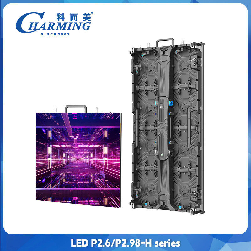 임대 LED 디스플레이 실내 야외 풀 컬러 LED 벽 P2.6 LED 비디오 벽 500x500mm 다이 캐스트 알루미늄 디스플레이 스크린
