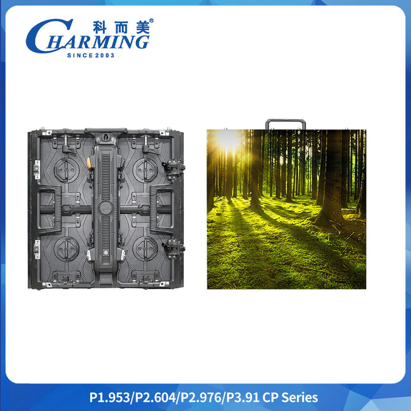 P3.91 임대 140° Ad 500*500mm 디지털 사이니지 및 디스플레이 패널 Smd1921 방 안의 거대한 LED 스테이지 비디오 벽