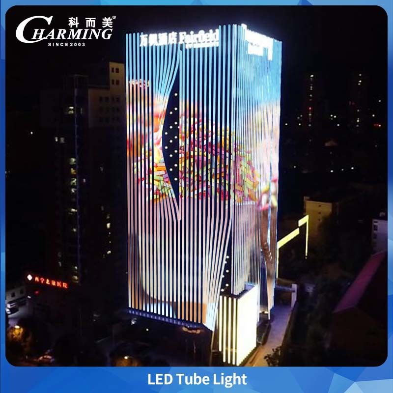 알루미늄 소재 SMD5050 IP65 옥외 방수 LED 튜브 라이트 (상업용 대형 건물 외곽용)