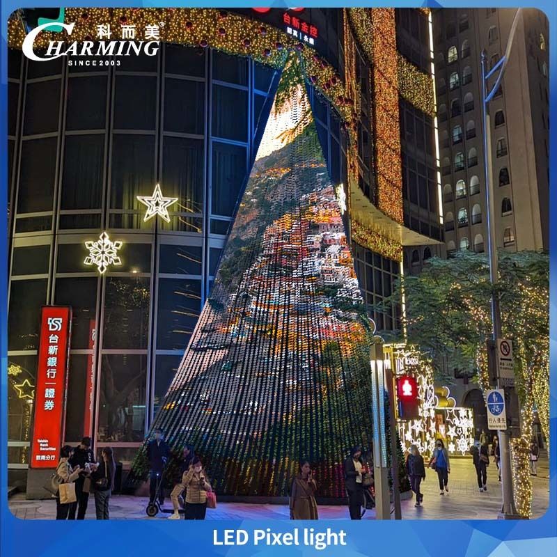 30MM IP66 DC24V RGB 외관 알루미늄 프로파일 영구 LED 크리스마스 LED 픽셀 포인트 라이트