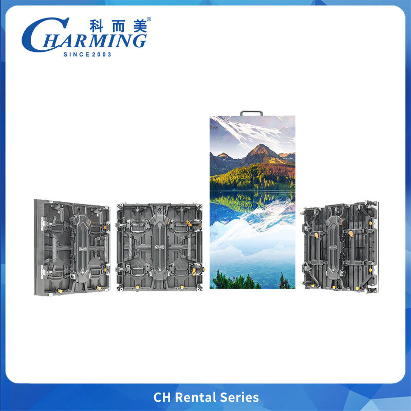 IP65 야외 LED 비디오 월 CH 시리즈 500x500mm 경량 7.9kg 전면/후면 유지보수 무대 렌탈용