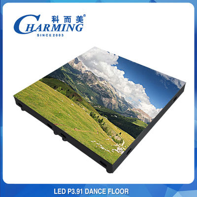 High Load-Bearing Waterproof Tempered Glass & Anti-Slip Surface LED Video ﬂoor tiles GOB IP65