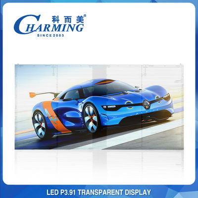 100x50CM 유리제 투명한 LED 영상 벽 알루미늄 화소 속 P3.91MM