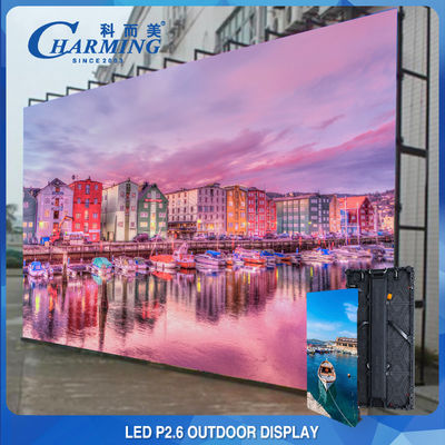 14-16 비트 4k 야외 임대 LED 디스플레이 P3.91 두께 86 밀리미터