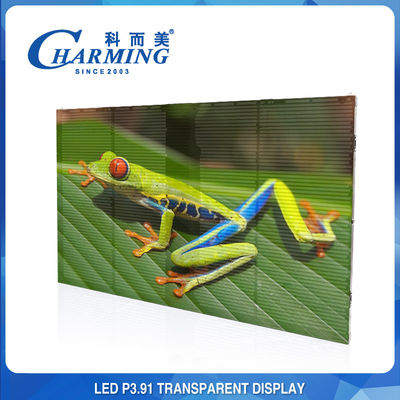 방수 4k 투명한 비디오 화면 P3.91 5000Cd/M2 야외 임대