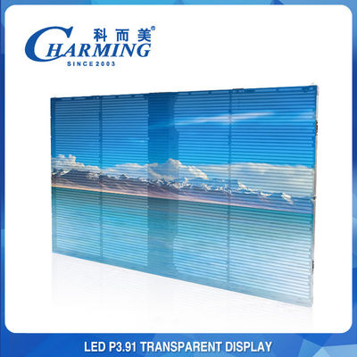 야외 4k 투명한 비디오 화면 P3.91 500X1000mm 임대 디스플레이