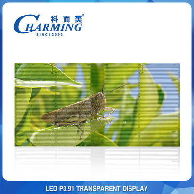 1920Hz 투명 LED 화면 P3.91 LED 비디오 화면 쇼핑몰 벽 화면