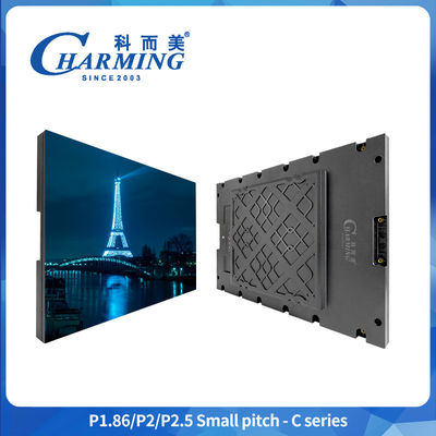 P1.86-P2.5 실내 얇은 피치 LED 디스플레이 16비트 투명 LED 패널