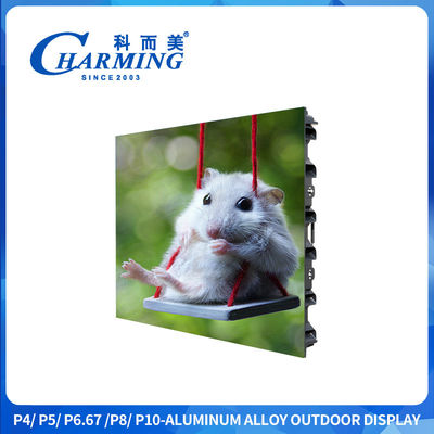 P4 CE RGB 컬러 야외 LED HD 디스플레이 화면 IP65 왼쪽과 오른쪽