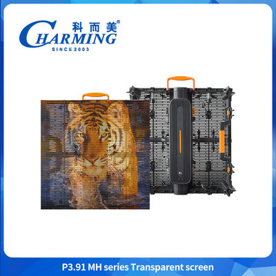 500*500mm P3.91 LED 투명 화면 쇼핑몰 광고 화면 LED 벽 화면