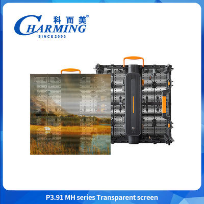 P3.91 16비트 투명 LED 패널 220v 야외 풍선 방지 LED 비디오 벽