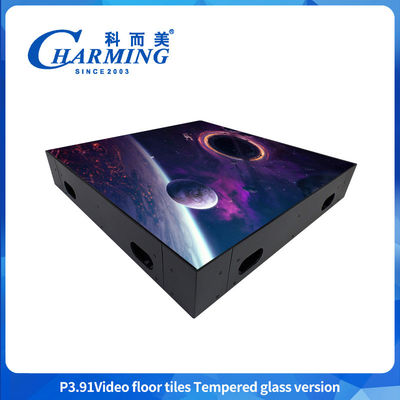 HD 실내 P3.91 휴대용 3D LED 댄스 플로어 웨딩 플로어 LED 디스플레이 스크린