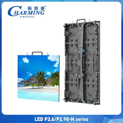 고정된 실내 임대 LED 화면 P2.6 교회 LED 비디오 벽 4K HD 화면 500*1000mm
